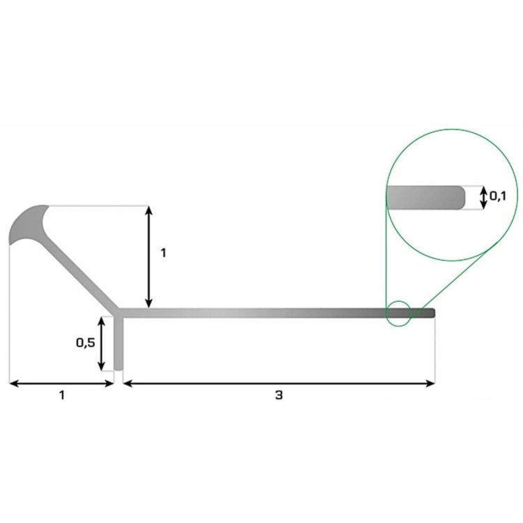 Listwa Schodowa Aluminiowa Typ V
